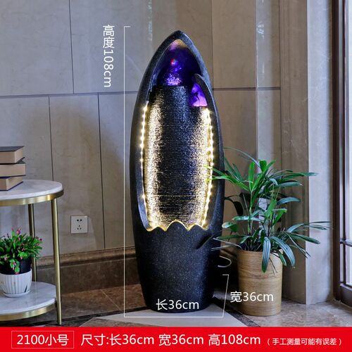欧式流水a喷泉摆件客厅玄关风水装饰工艺品办公室会所阳台招财水