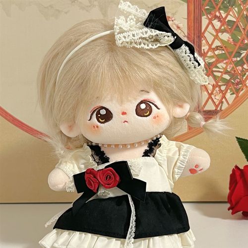 10cm20cm娃衣现货公主裙玫瑰连衣裙子棉花娃娃公仔换装女娃配饰