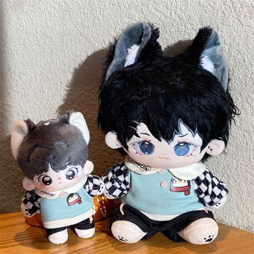 新品娃衣10cm20cm棉花娃娃公仔运动衣服休闲套装玩偶公仔替换服装