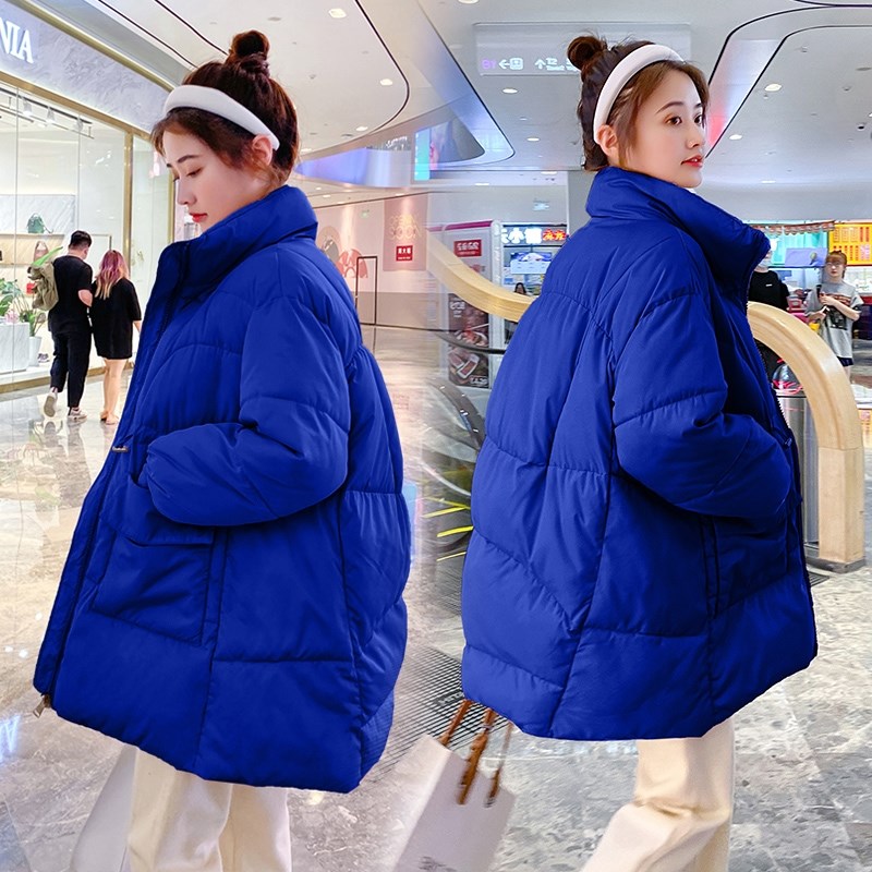 加大码孕妇装红色中长款羽绒服冬季回门洋气加厚棉袄外套200斤女