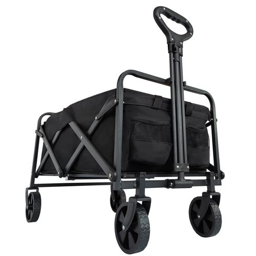 户外露营推车摆摊营地拖车野营折叠便携买菜小号拖车野餐手杆拉车