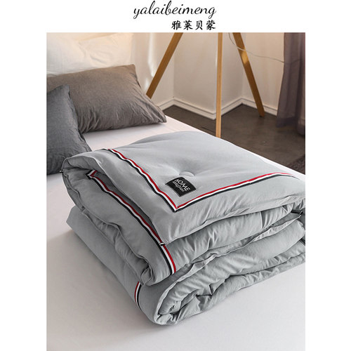 水洗棉被子春秋丝棉被芯夏天薄被太空冬被单双人学生冷气被褥加厚
