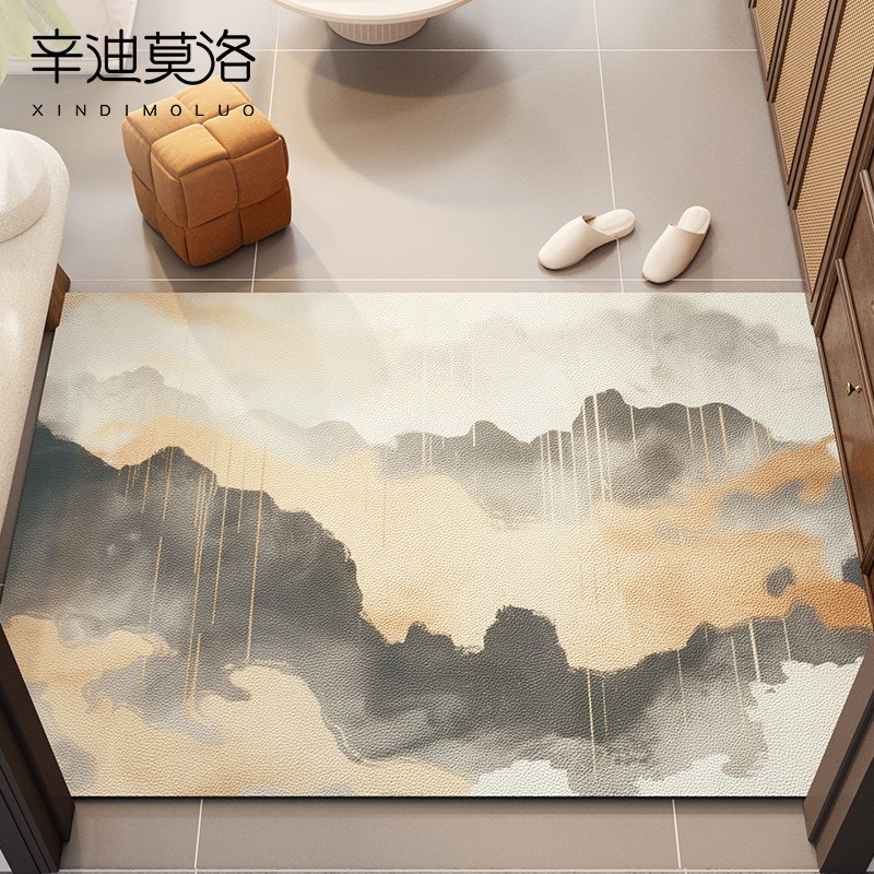 入户门地垫2025新款玄关大门口地毯室内进门除尘脚垫简约防滑门垫