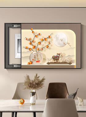 小清新电表箱装饰电温馨花SM50305盒卉网络盒弱箱电闸多媒画体免