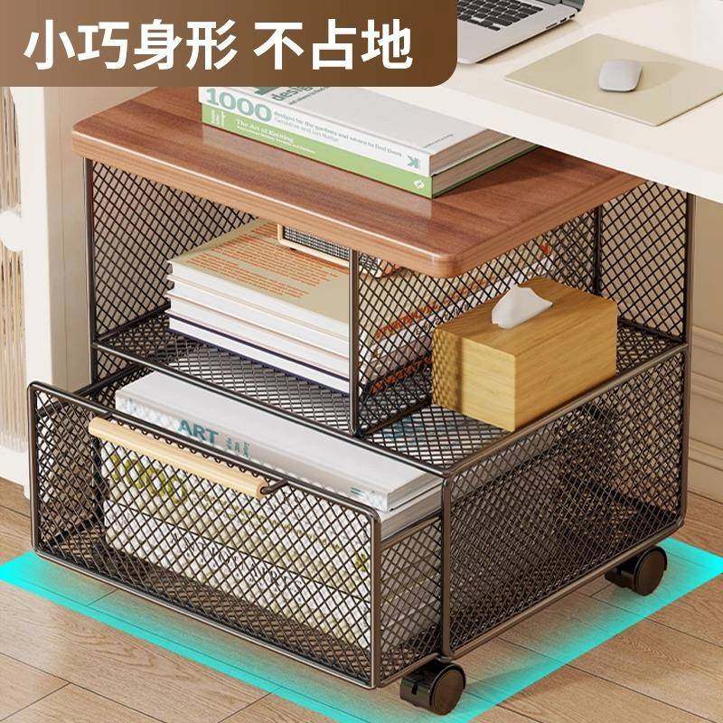 书IOF架落推桌地可移动简整理架学习下大容量易小车书本带轮储物