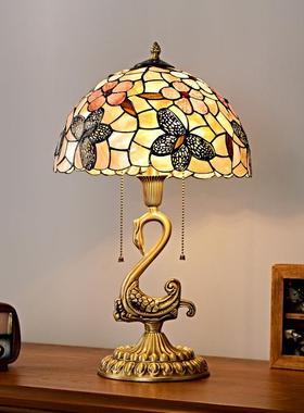 美式铜台华灯复古30550客厅欧式奢客厅书房装饰全摆件卧欧式室床