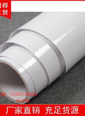 纯白色高光VCP膜波音软片家具翻漆新烤自粘墙纸橱柜衣YJ01-高柜墙