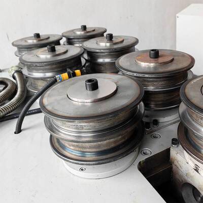 镜框成型机盘圆机铝型材方管钢管不锈钢管伺服滚圆机厂家弯管