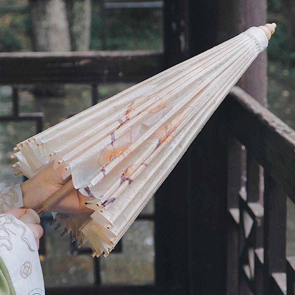 石鼓晴雨两用油纸伞非遗手工古风道具古典舞蹈汉服雨伞装饰空白伞