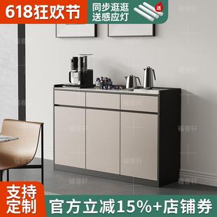 餐边柜实木收纳柜子置物柜家用客厅靠墙小边柜矮柜落地储物柜 新款