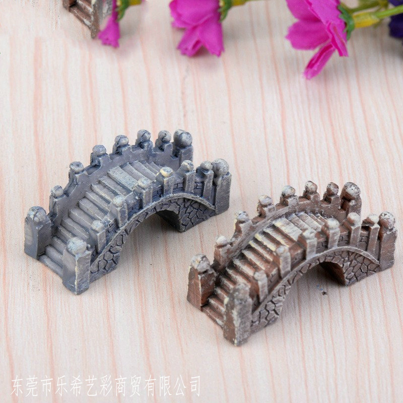 宫廷风江南小桥树脂摆件