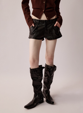 RURE工装风格立体口袋低腰短裤2025新款秋冬复古裤子时尚休闲百搭