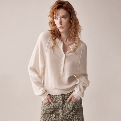 RURE复古套头毛织上衣毛衣