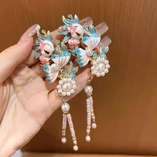 蝶恋花发夹精致小边夹