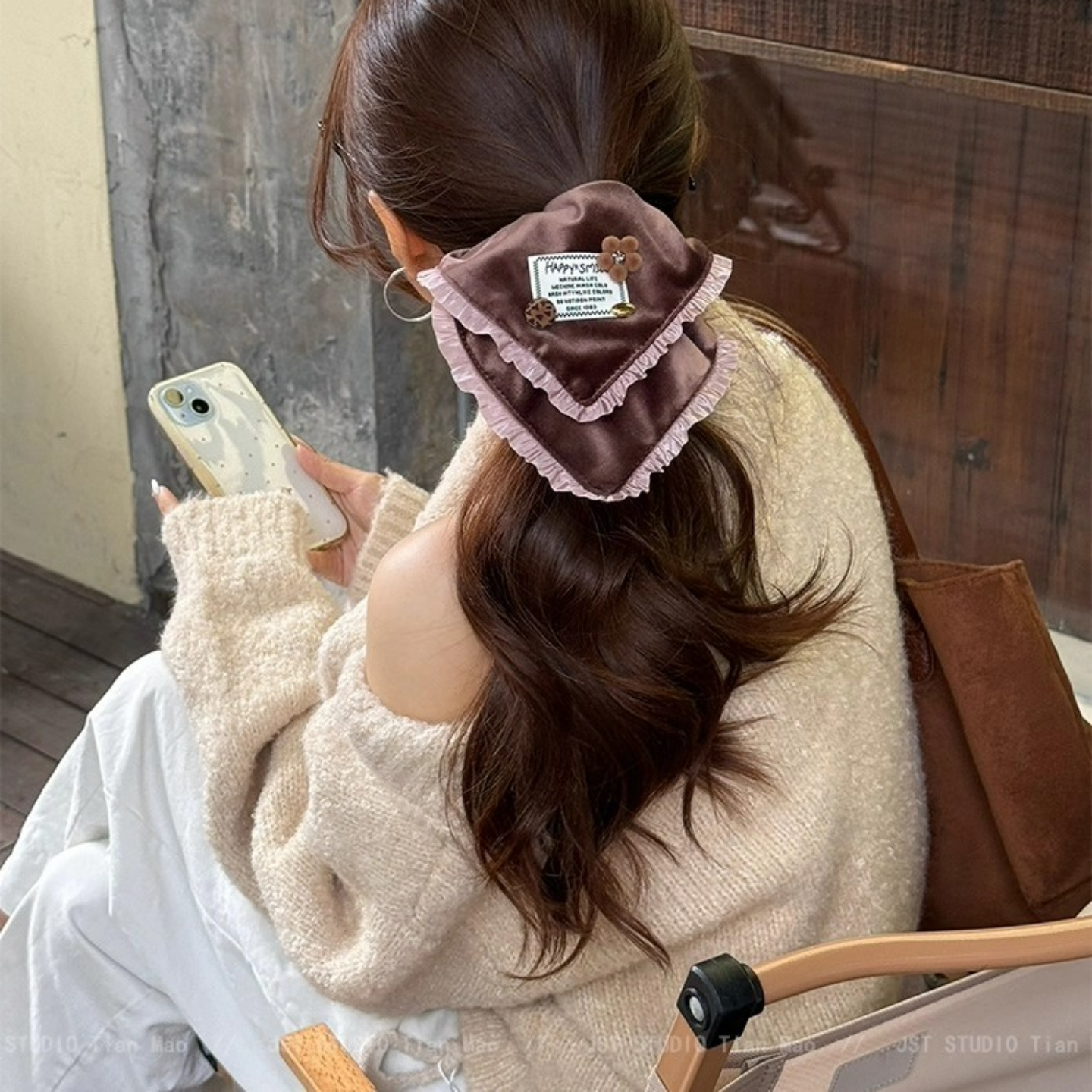 粉紫氤氲~蕾丝花边大肠发圈女2025新款扎头发绳不伤发头绳橡皮筋,饰品/流行首饰/时尚饰品新,发饰,淘宝优惠券,粉丝福利购,淘宝优惠卷