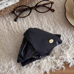 法式贝壳三角抓夹女士高级感气质后脑勺盘发鲨鱼夹赫本风发夹头饰