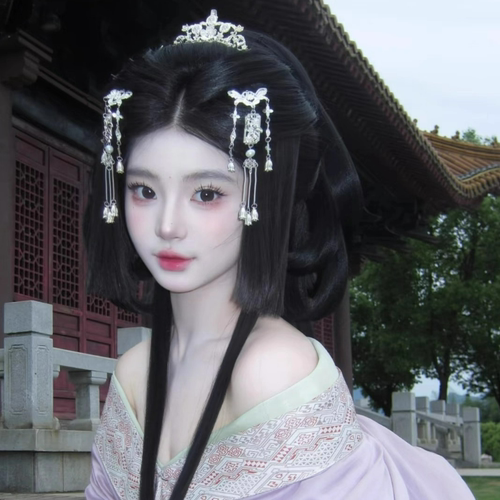 古风汉服发饰金色蝴蝶步摇发簪子