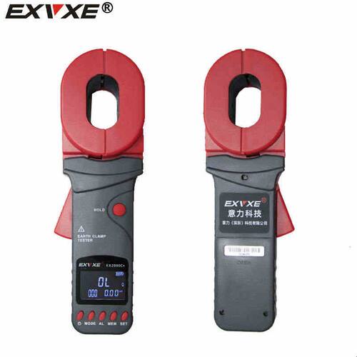 意力钳形数字接地电阻测试仪EX2000C+/A防雷接地电阻仪回路电阻仪