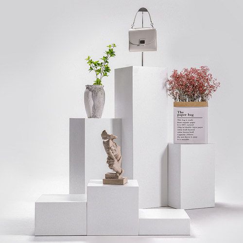 服装模特b台地台展示台鞋包店橱窗道具流水台女装店方型地垫站台