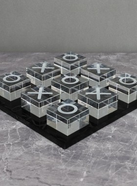 轻奢极简方形北欧样m板间家居客厅茶几现代简约电视柜软装饰品摆