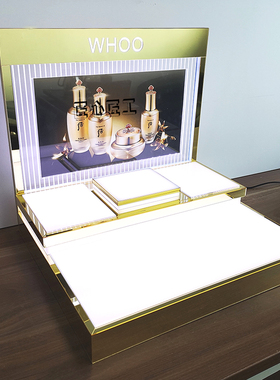 黑色亚克力展示架护肤品陈列y架产品货架展架化妆品修丽可摆放台