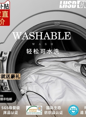可水洗机洗羽绒冬被高奢被芯匈牙利95白鹅绒夏被空调被地暖被加厚