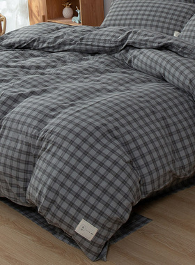 纯棉被套单件全棉单件200x230双人1.5m床学生宿舍单人三件套被罩