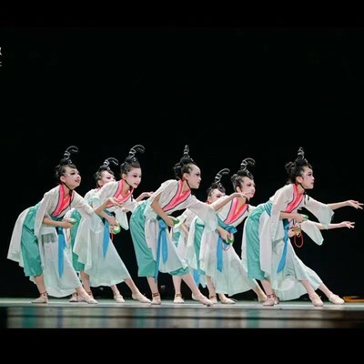 速发莲鼓越歌行演出服中国风古典汉唐舞荷花灼灼采莲戏莲入莲间舞