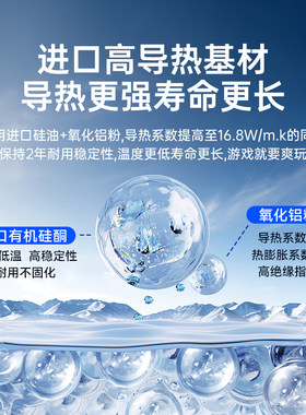 绿巨能高导热散热膏适用于笔电与显卡 CPU散热胶搭配清灰刷组合