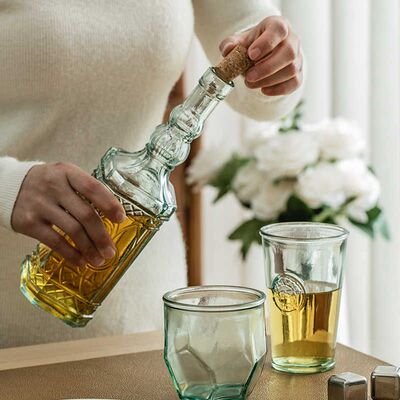 西班牙进口VSM玻璃杯复古威士忌洋酒杯家用啤酒果汁饮料喝水杯子