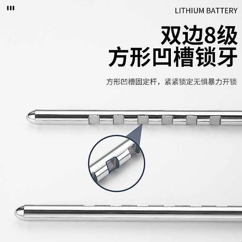 玻璃门锁304不锈钢锁具商铺店面推拉门插锁长锁家用户外防水u形锁