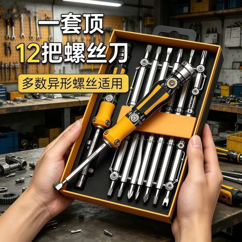家用强磁高硬度多功能螺丝刀套装