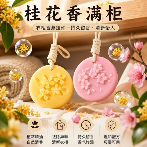桂花香薰蜡片衣柜除味留香持久
