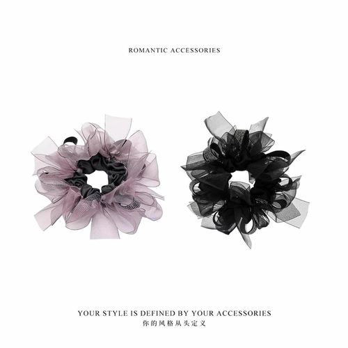 名狐明星同款蝴蝶结大肠发圈