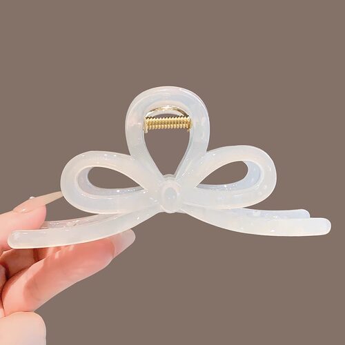 韩国高级感人鱼姬幻彩蝴蝶结发夹