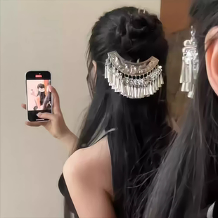 苗族头饰女少数民族流苏发簪步摇古风发饰饰品发钗侗族高端新中式