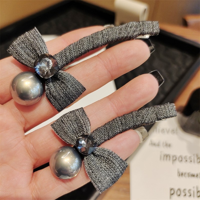 韩系高级感蝴蝶结发夹