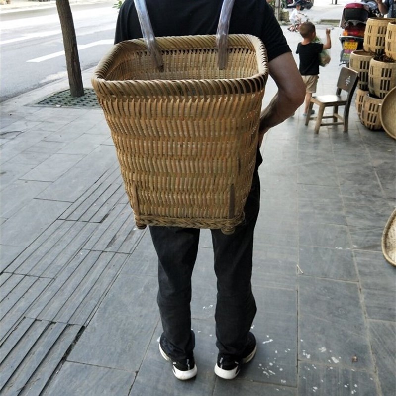 贵州纯手工竹编背篓 背篼茶筐磨菇筐背筐 菜筐  背罗