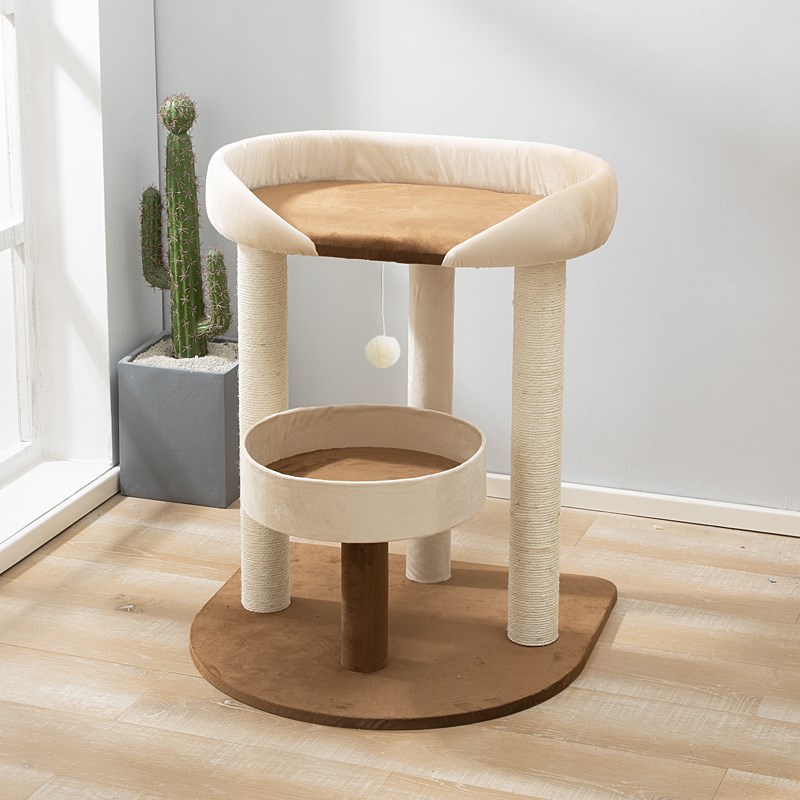 网红大床猫窝猫树一体猫爬架大型猫布偶缅因攀爬剑麻柱子猫屋抓板