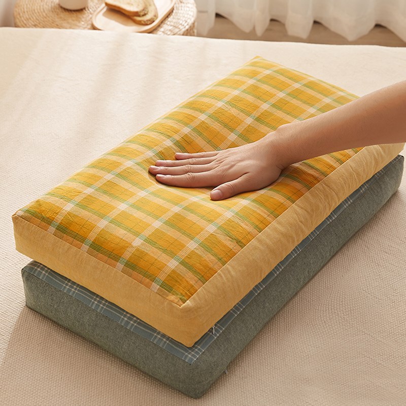 夏季荞麦枕头荞麦壳枕芯高枕单人家用助睡眠护颈椎学生宿舍用硬枕