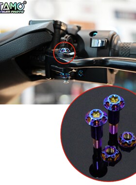 瑞莫 雅马哈Nmax155全车全部位钛合金L螺丝全套花头完整版烧蓝色