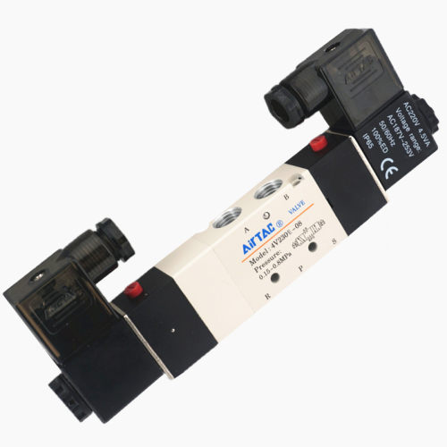 三位五通电磁阀4V130E-06 4V230E-08 4V330E-10 4V430E-15气阀24V
