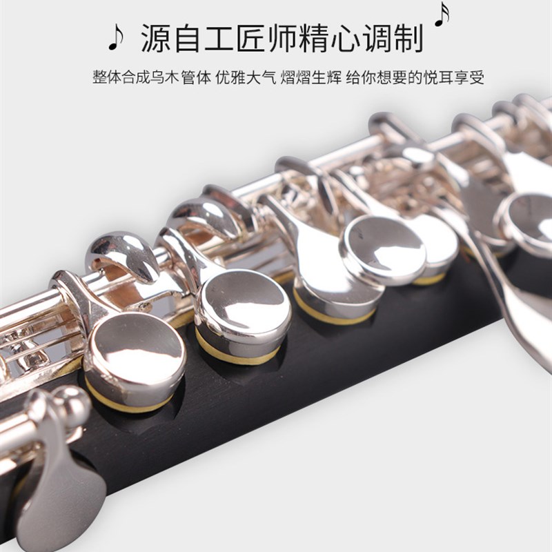 未诺合成乌木短笛C调西洋乐器VPC-E200S初学管乐队专业演奏镀银