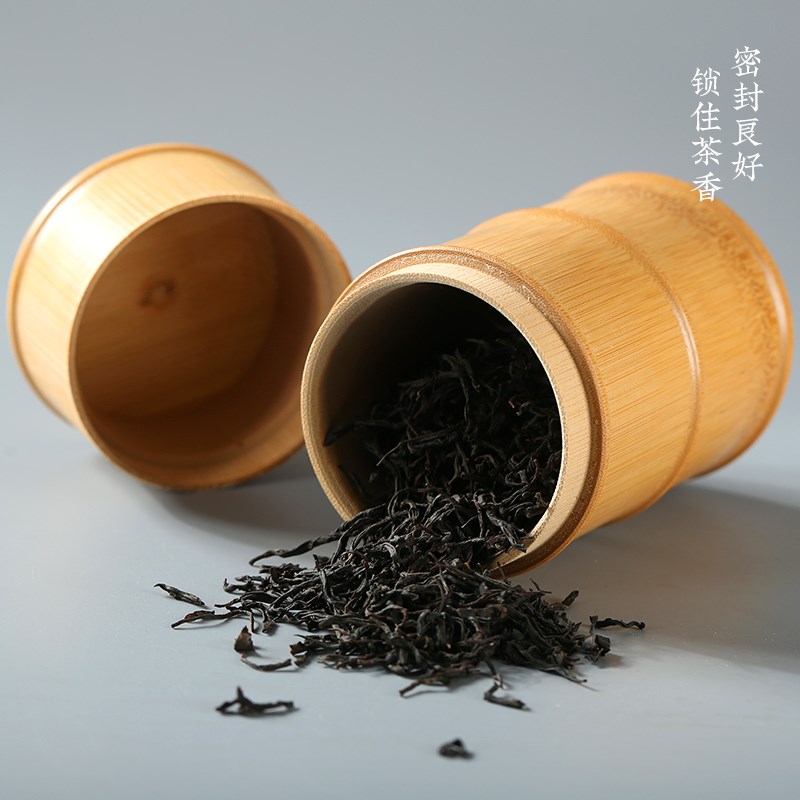 手工竹制茶叶罐密封罐竹筒便携旅行小号茶叶包装盒茶筒茶仓醒茶桶