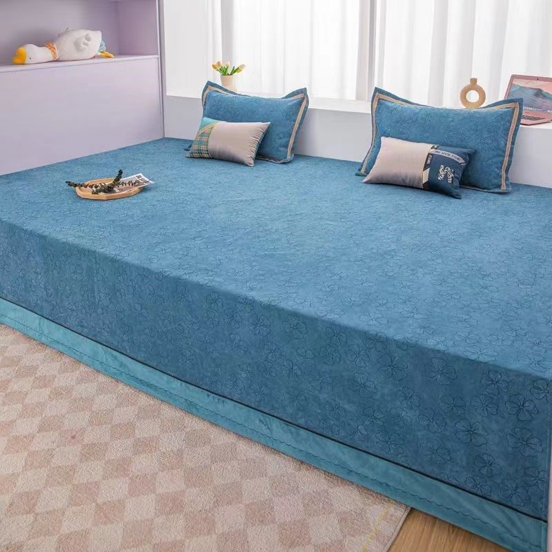 高档中式雪尼尔四季通用防滑榻榻米床盖农村土炕盖卧室炕单大炕垫