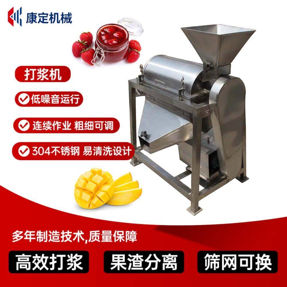 工业用杨梅道打浆机黄梨苹果破碎果汁机商用菠萝螺旋压榨机厂家
