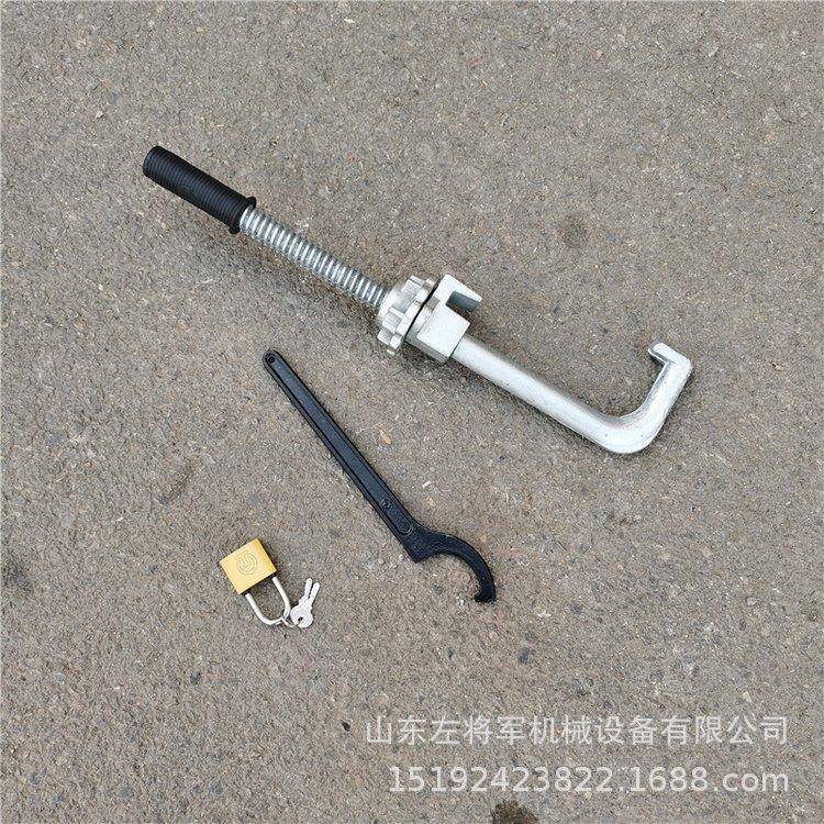 道岔密贴钩锁器 尖轨可动心勾锁器 带钥匙带扳手沟锁器现货