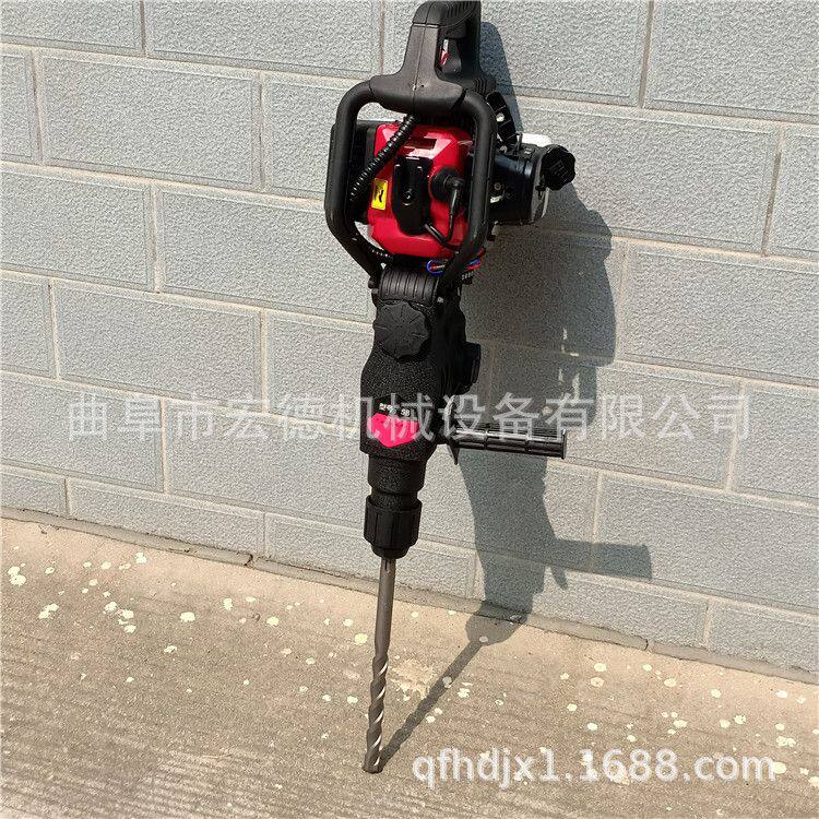 汽油镐手提式大功率 施工汽油冲击夯 路面破碎锤视频