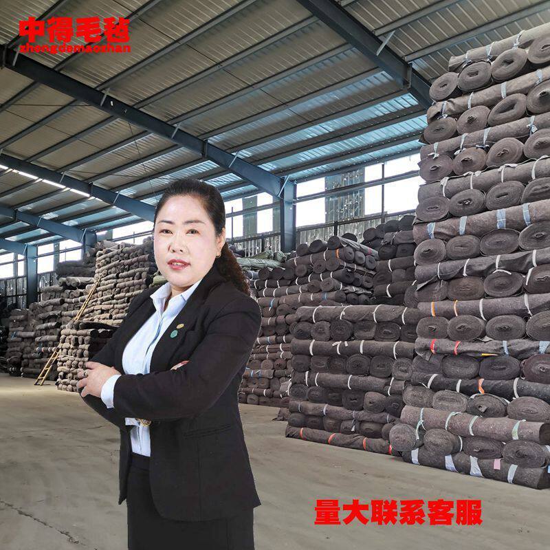 厂家 无妨公路养护布毯毛毡黑心棉土工布保湿保温养殖大棚毛毡