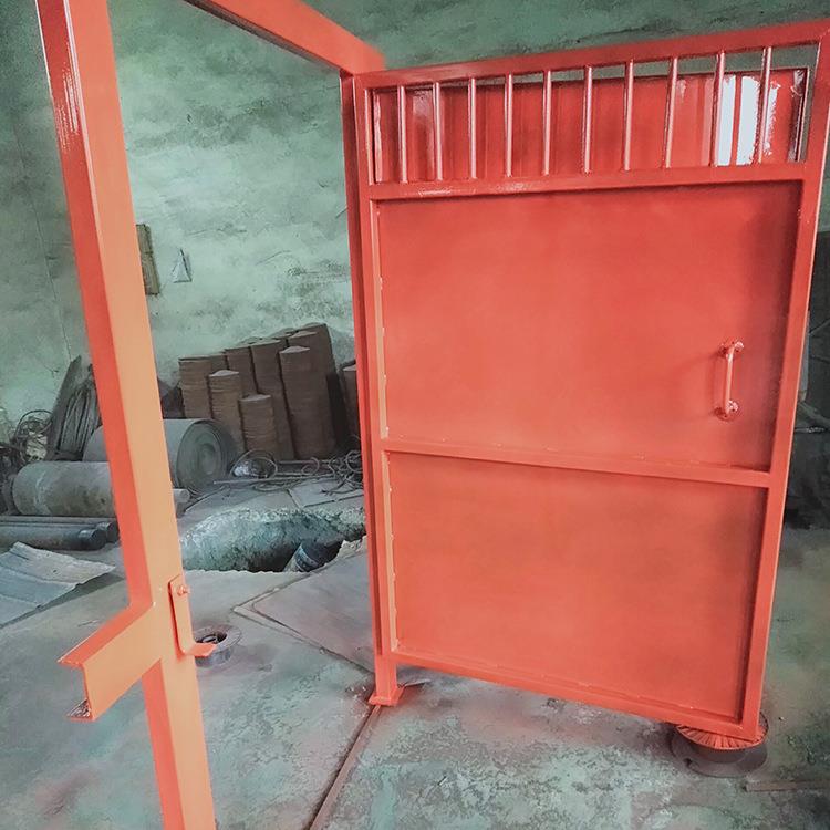 矿用井下钢制 避难洞室门 煤矿防火栅栏门巷道防爆密闭全自动门